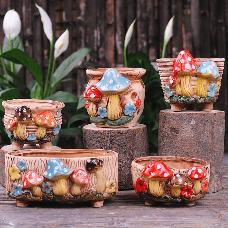 MUSHROOM FLOWER POT