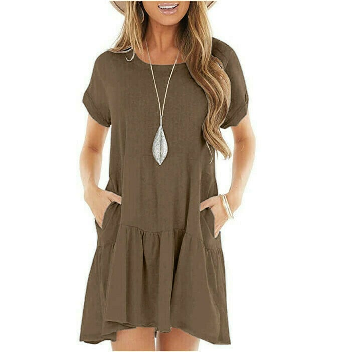 short sleeve loose dress