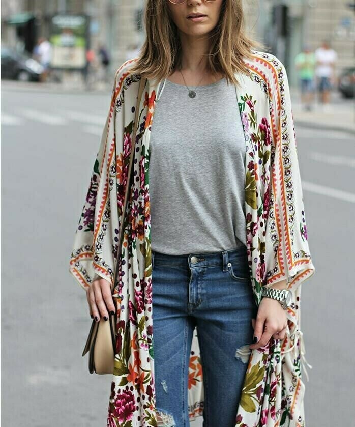 flowered cardigans