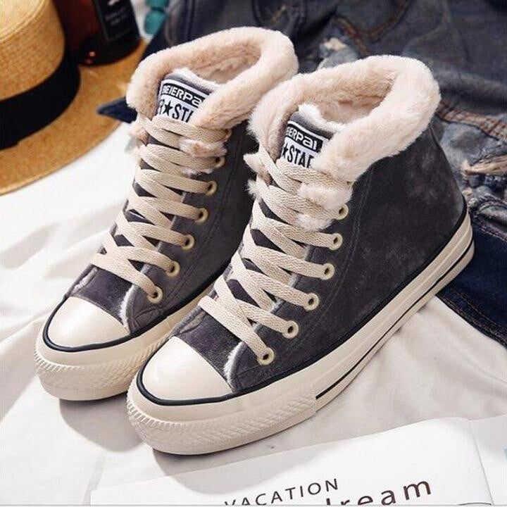 warm canvas shoes