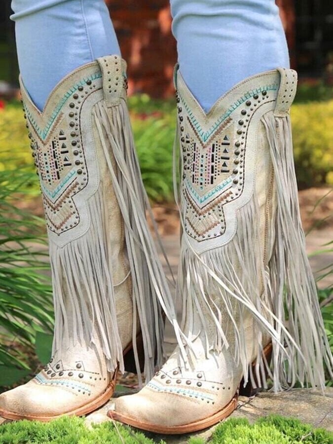 Vintage Tassel Boots