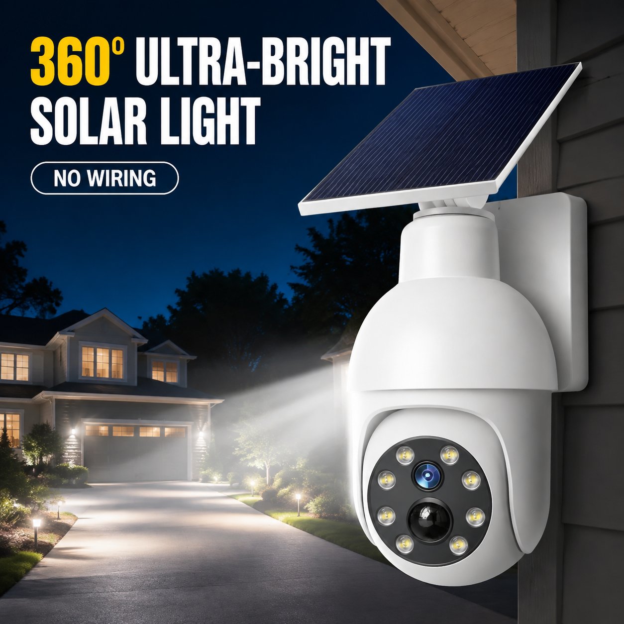 Final 6 Hours Sale 50% OFF - Solar-Powered Simulated Surveillance Camera Street Light