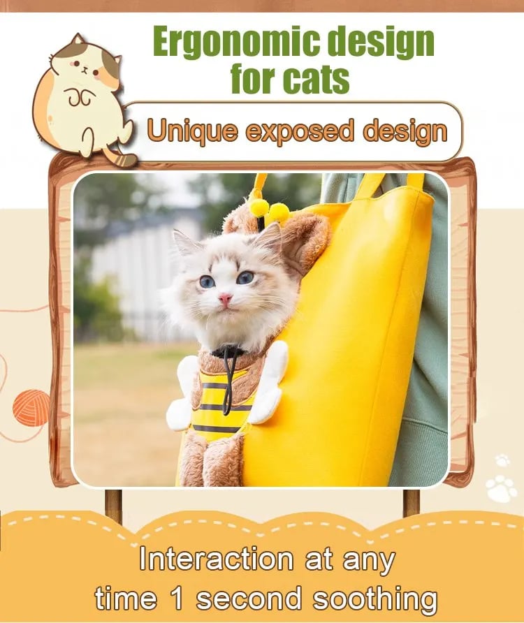 Head out ergonomic pet carrier design