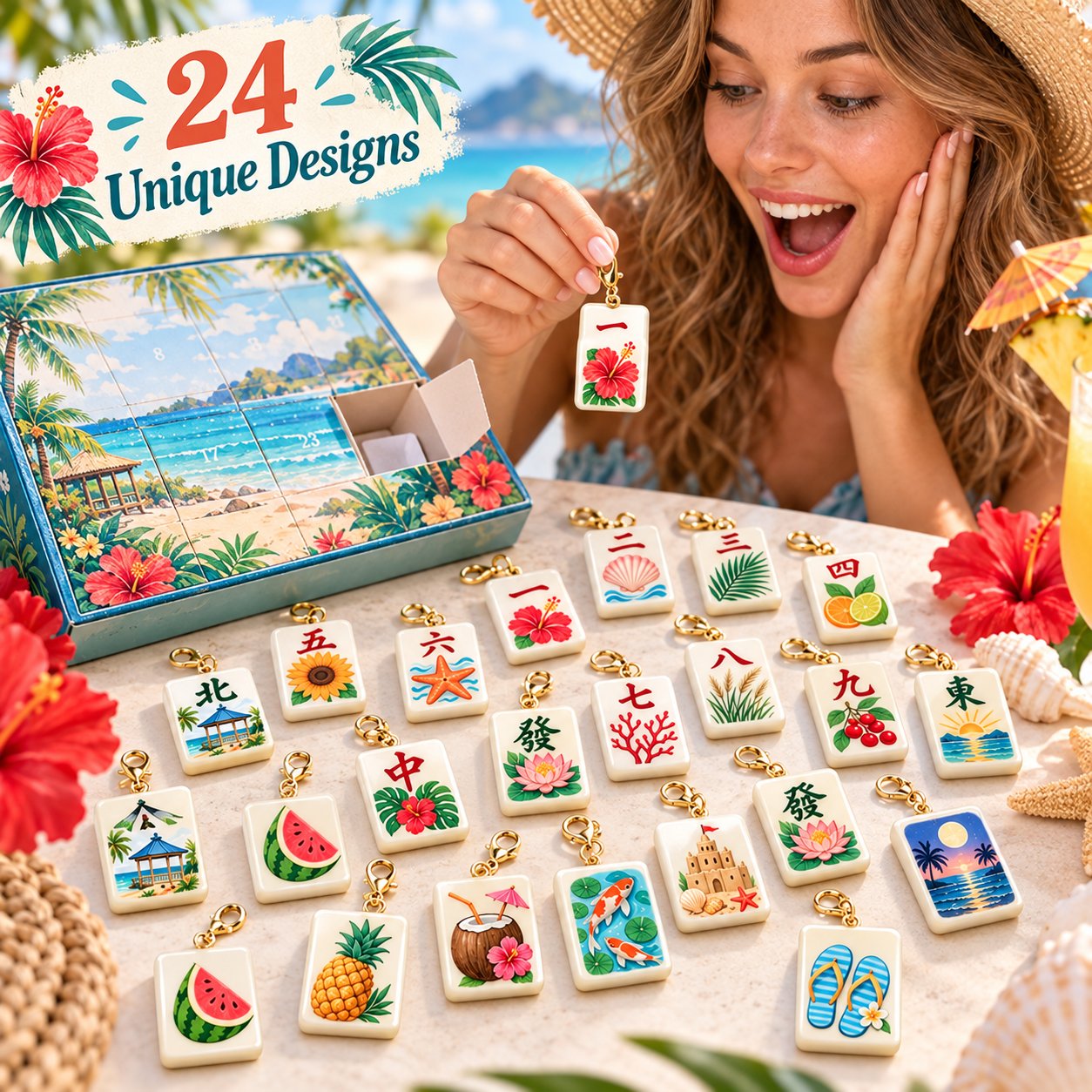 24 Day Mahjong Surprise Blind Box