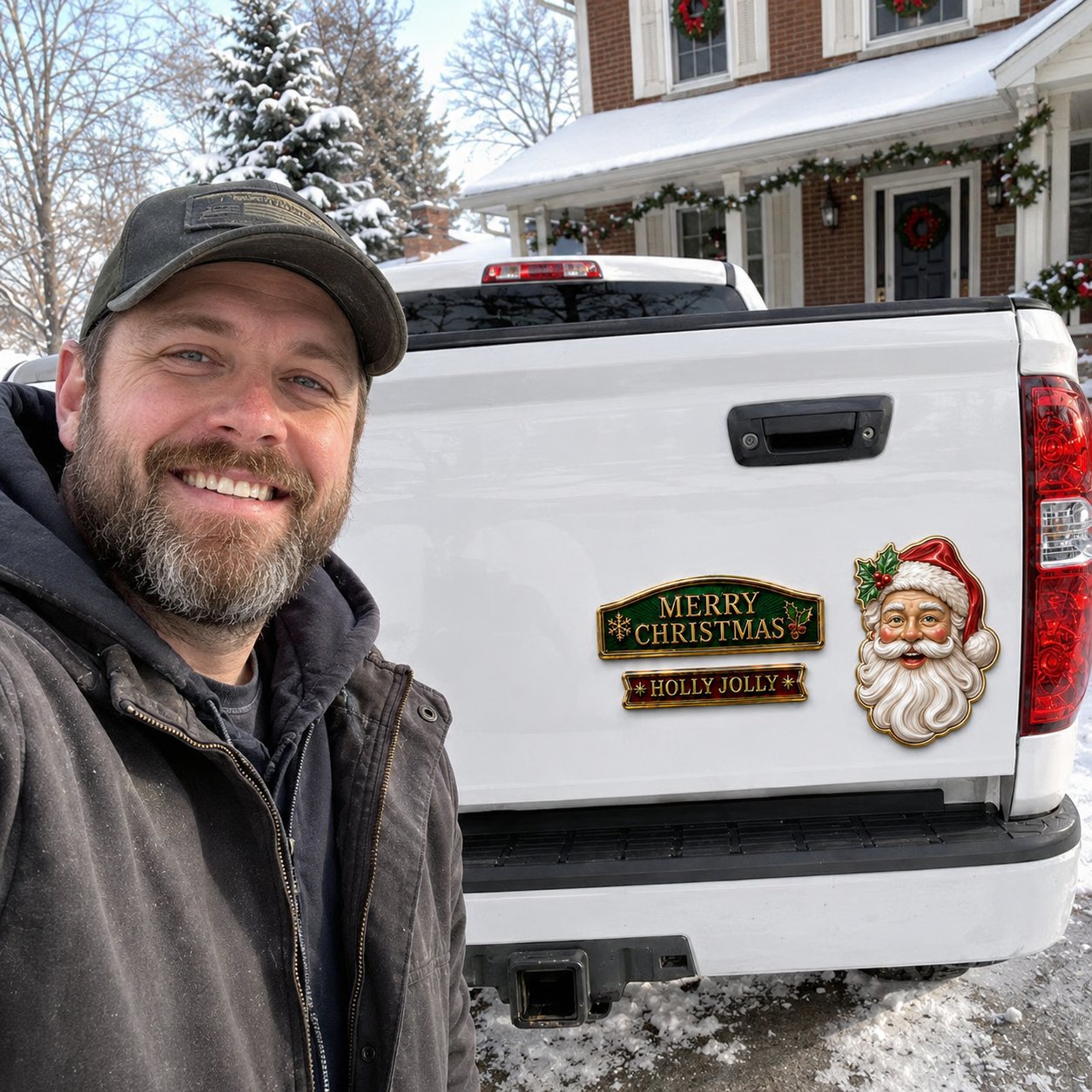 Customer review photo - Santa badge