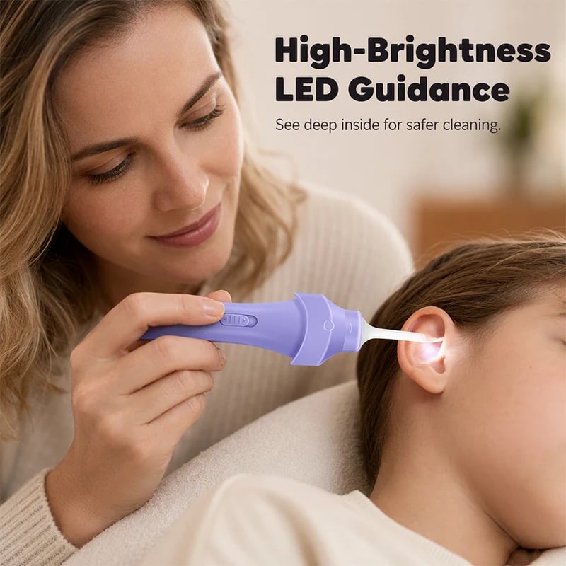 High-brightness LED guidance for clearer ear care