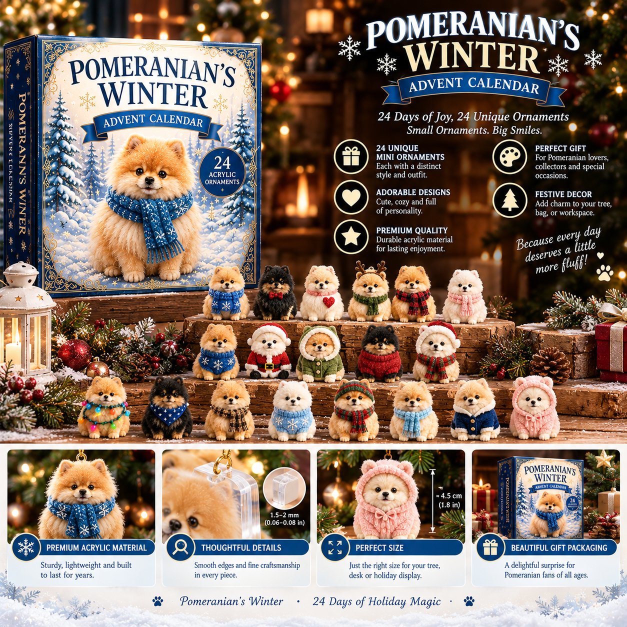 Winter dog Advent calendar