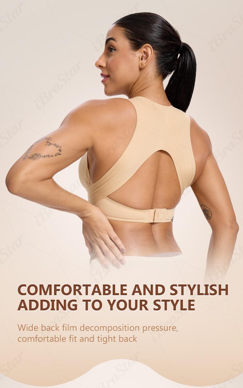 ăPostural correctionăWomenâs Beige Wireless Bra, Soft Breathable Non-removable Moulded Cups, Yoga Fitness Sportswear for Gym & Daily Training ăPostural correctionăWomenâs Beige Wireless Bra, Soft Breathable Non-removable Moulded Cups, Yoga Fitness Sportswear for Gym & Daily Training