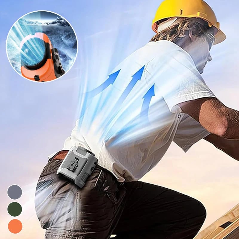 🔥Utolsó nap 49% KEDVEZMÉNY🔥Hordozható ventilátor, USB újratölthető derékventilátor csipesszel és külső akkumulátorral, személyi hűtőventilátor kültéri utazáshoz, kempingezéshez