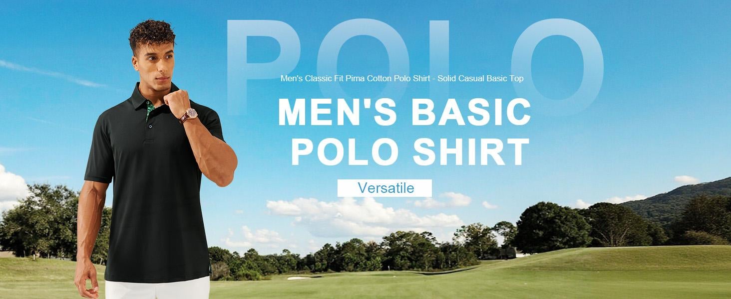 3-Pack Men's Polo Shirts – Soft Breathable Cotton, Comfortable Short Sleeve Casual Fit, Classic Collared Polo Shirts for Work, Golf, Travel & Everyday Wear 3-Pack Men's Polo Shirts – Soft Breathable Cotton, Comfortable Short Sleeve Casual Fit, Classic Collared Polo Shirts for Work, Golf, Travel & Everyday Wear