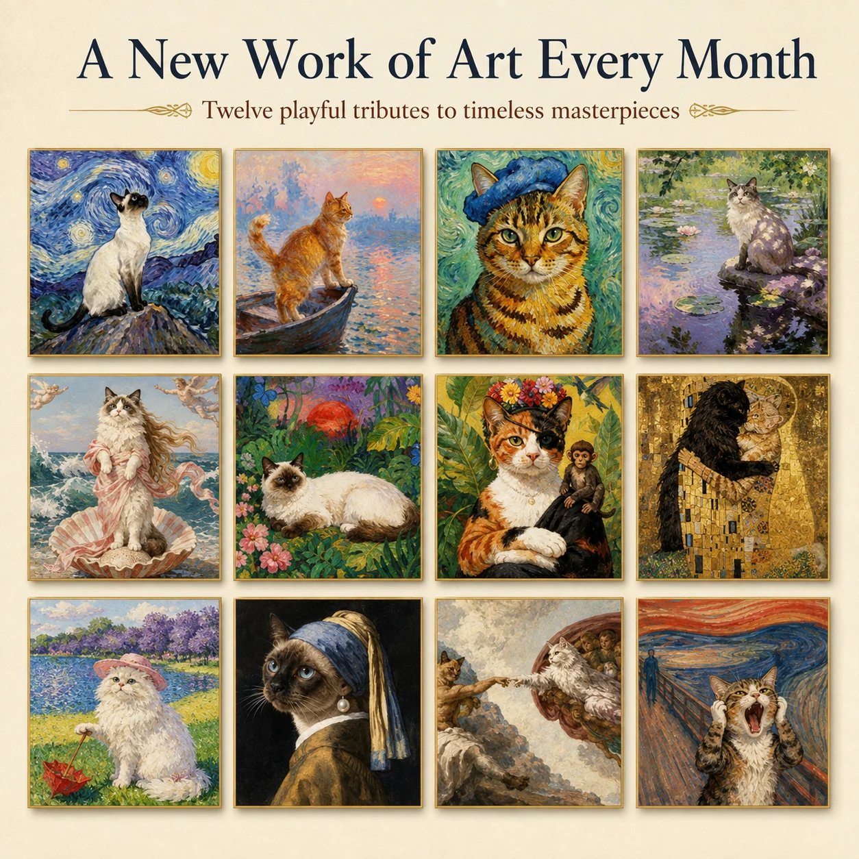 12 cat artwork calendar designs 12 cat artwork calendar designs