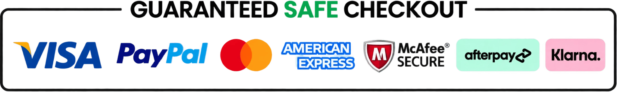 Secure checkout payment methods