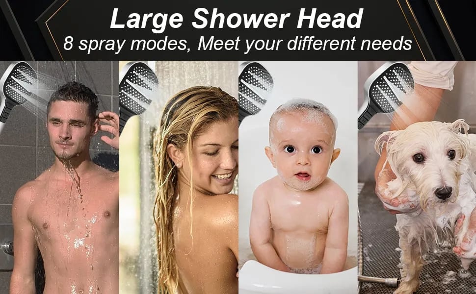 8 Spray Modes 8 Spray Modes