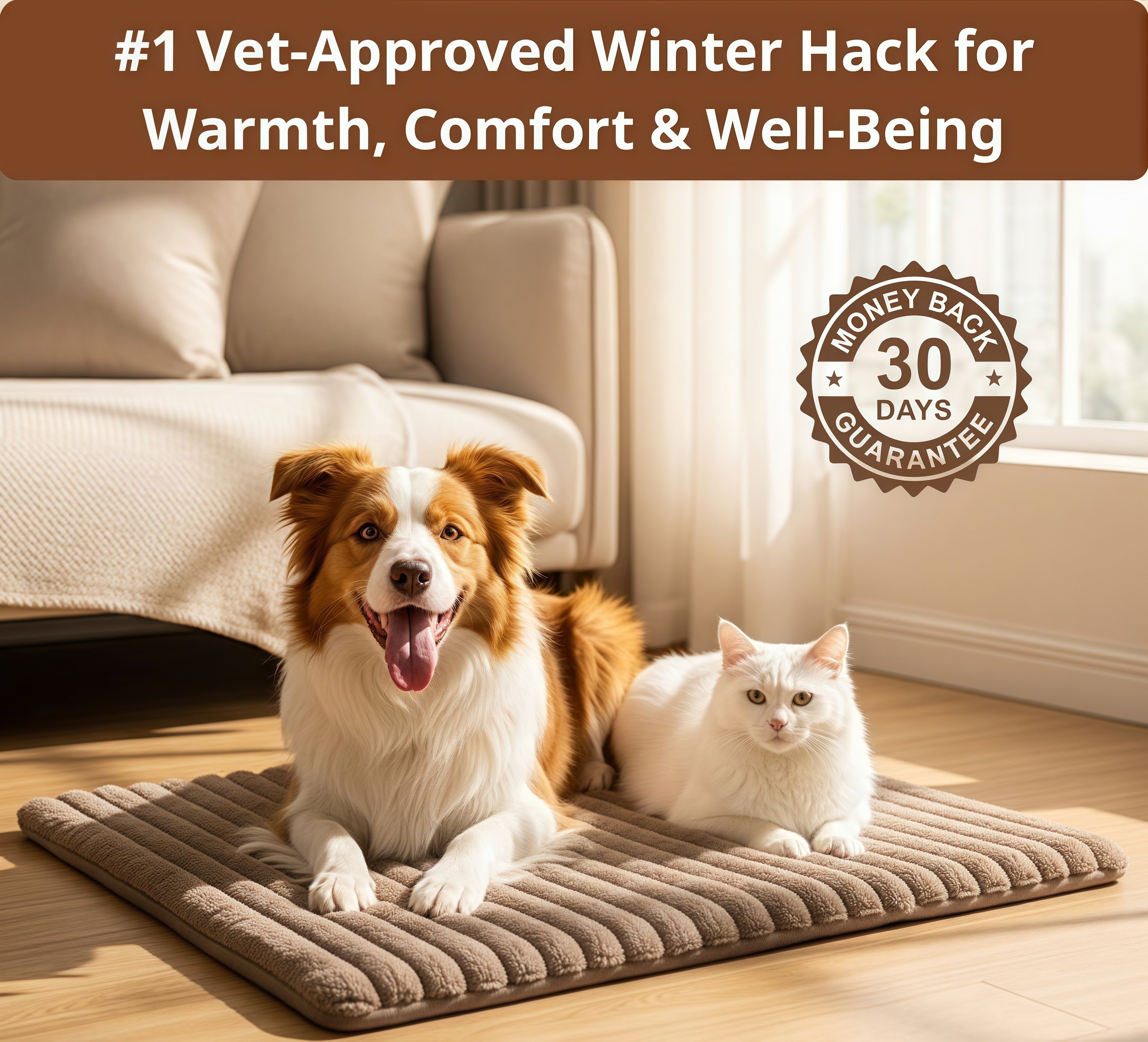 🏆10K+ Sold Last Week 🐾 Self Warming Pet Mat