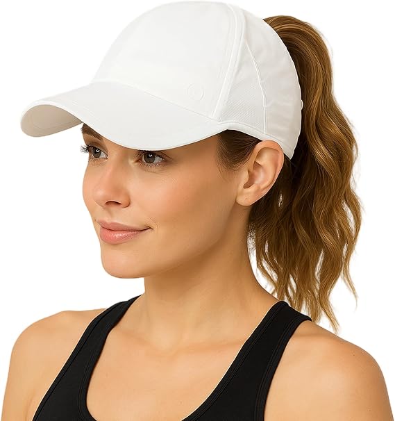 TOP-EX Cooling UV 50 High Ponytail Baseball Cap for Women Quick Dry Sports | Advanced tech sweat-absorbing band; breathable running fit; 2.4oz ultra-light; packable; water-resistant; eco recycled.
