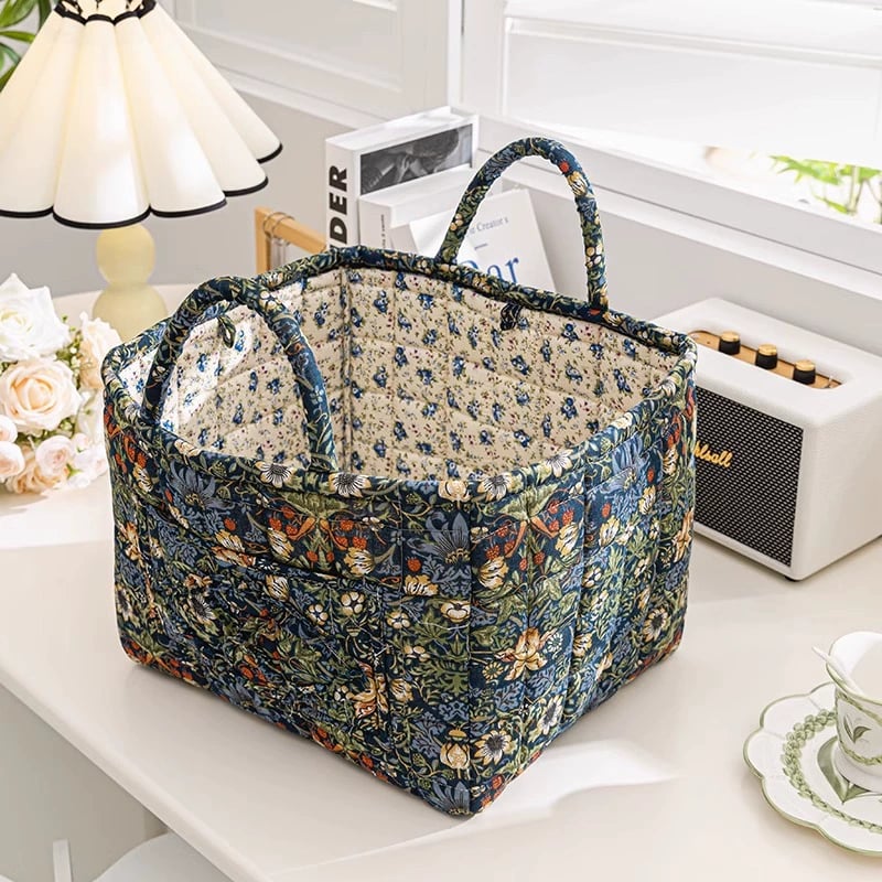 🔥 Boho Fabric Storage Basket - Navy Blue / ⚡Super fast delivery ⚡On Sale & Quick Ship