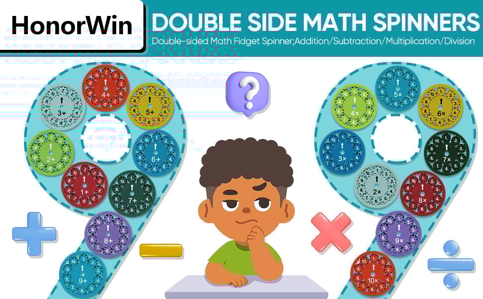 honorwin math fact fidget spinners