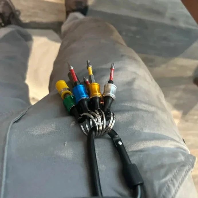 Fivela de caminhada com suporte de cabeça de chave de fenda hexagonal de 1/4"