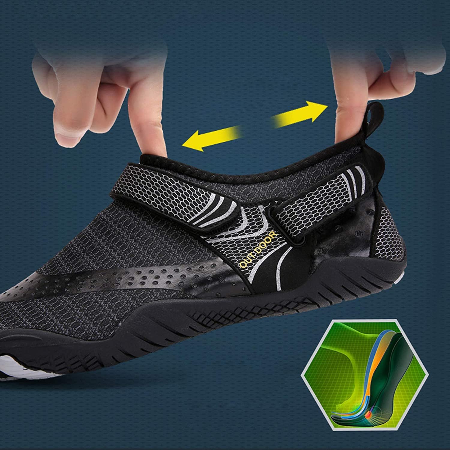 Breathing Double Buckles Water Shoes