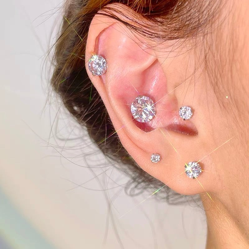 Zircon Stud Ear Clip Uplifegiver