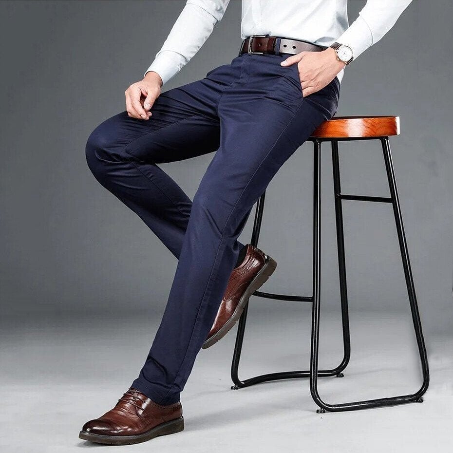 2022 Men's Ice Silk Suit Pants Buy 2 free shipping