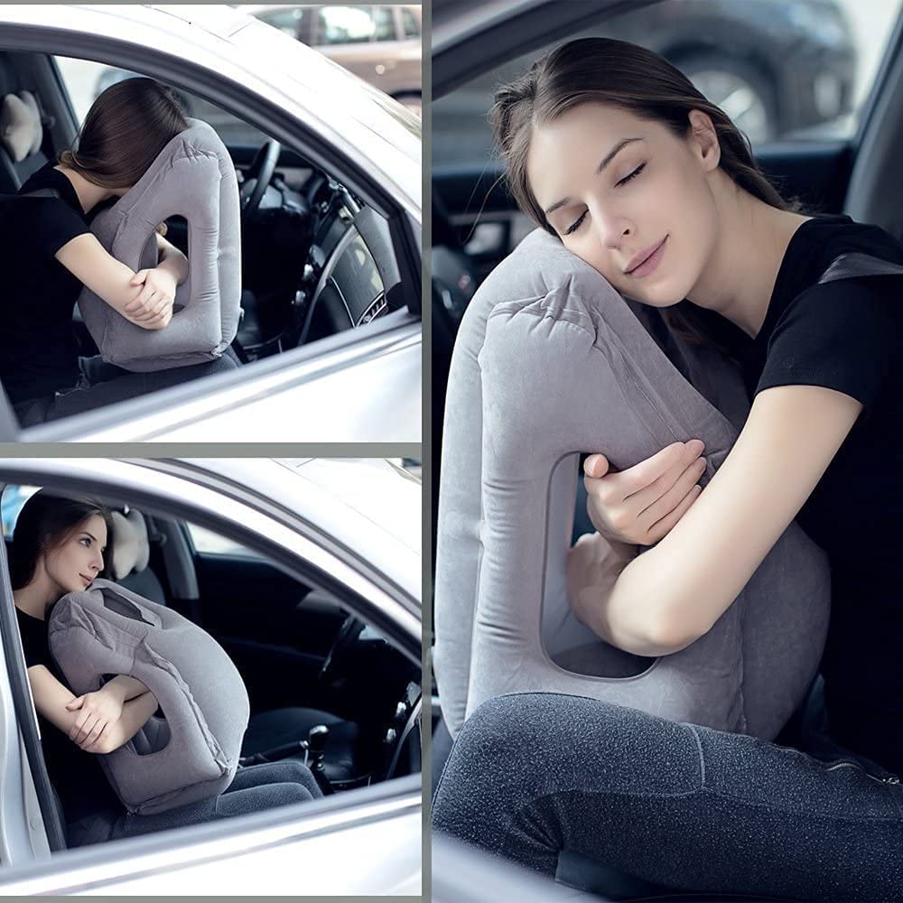 Girlfriend Sleeping Car Traveling Pillow Boyfriend Driving Car Stock Photo  by ©VitalikRadko 202678036