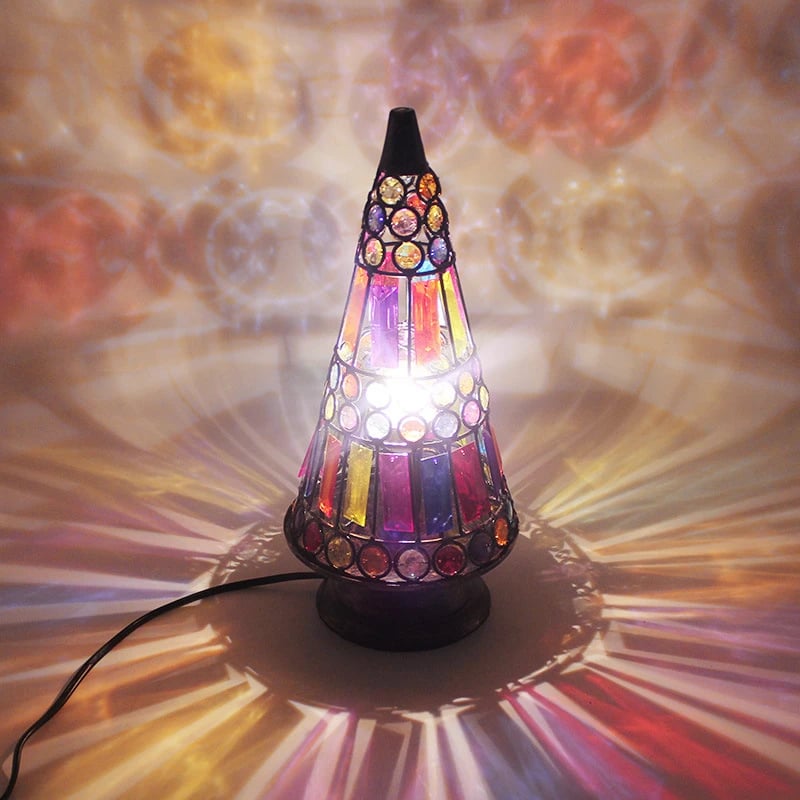Pyramid Kaleidoscope Table Lamp