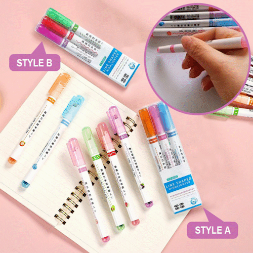 🔥2022 Summer Hot Sale 49 OFF🔥Curve Highlighter Pen (6 PCS) Buy 2