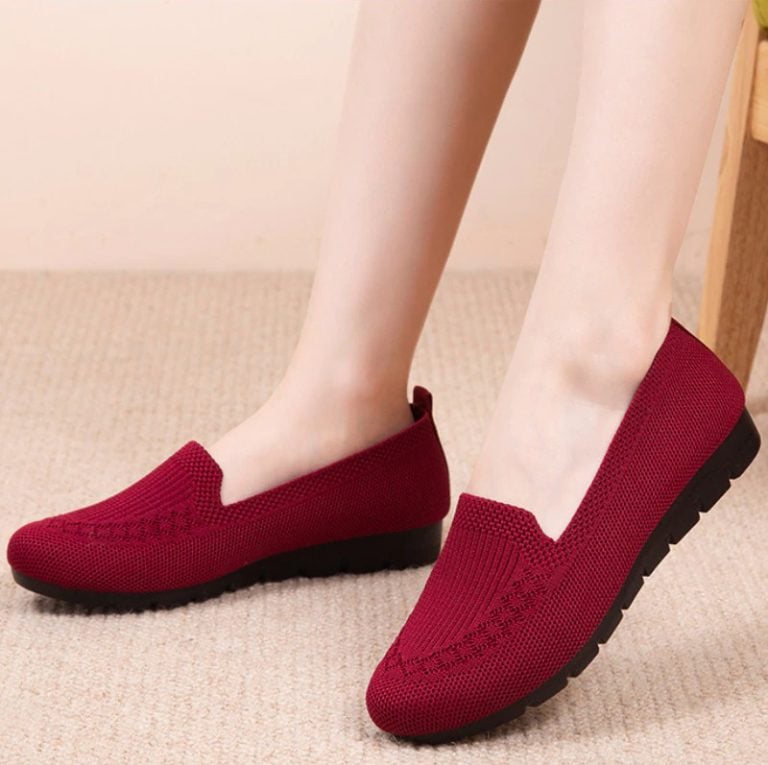 2022 Casual Shoes Women’s Mesh Breathable Slip on Flat Shoes Ladies Loafers