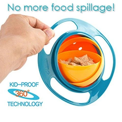 360° I-rotate ang Spill-Proof na Bowl