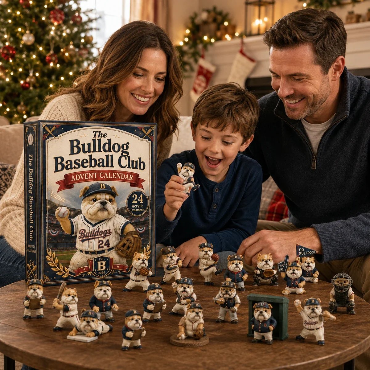 Bulldog pitcher batter mascot collection