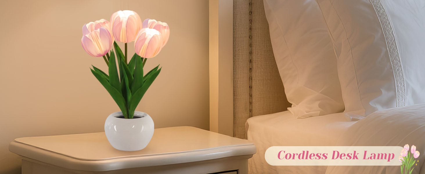 gift for girlfriend tulips artificial flowers cute lamps tulip lamp tulipanes infinitos led lamp