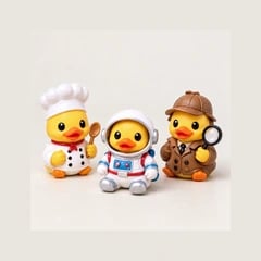 Duck characters with different themed details