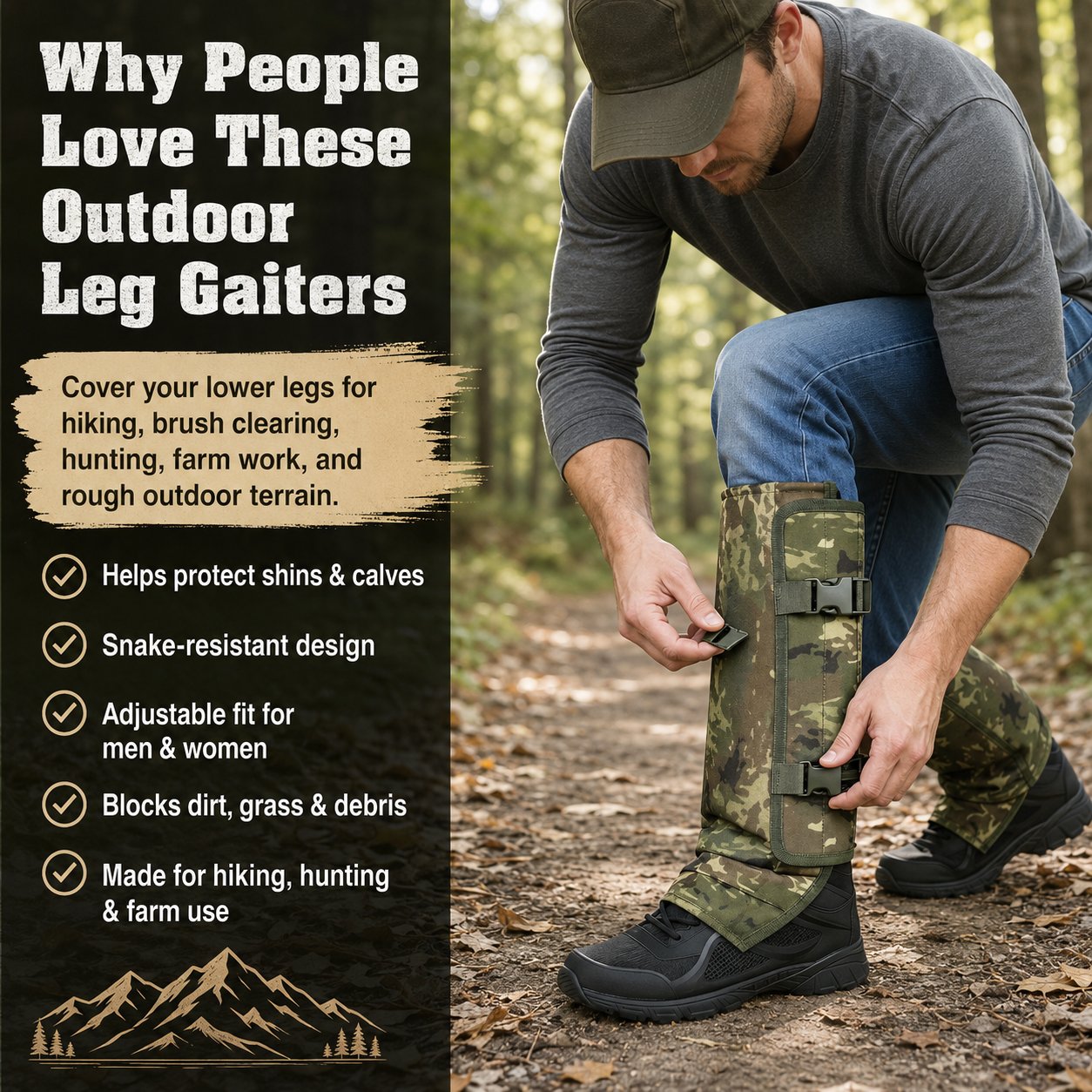 Leg gaiters protection