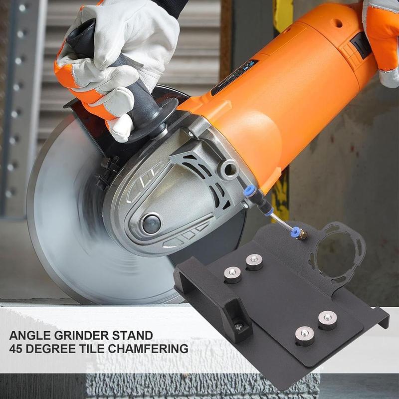 Product Introduction of 45 Degree Tile Chamfering Tool with Base Plate, Type 100 Angle Grinder Stand for Tile 45° Chamfer Cutting, Angle Grinder Stand for Cutting Ceramic Stone, Work Equipment for Men 7