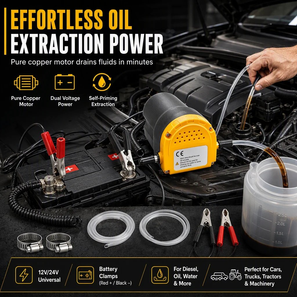 12V 24V electric self priming oil transfer pump