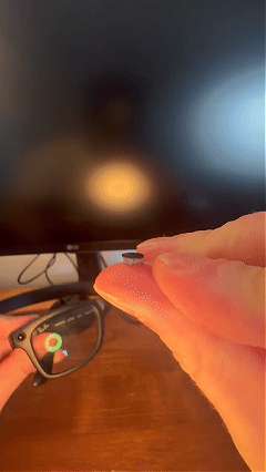 LED blocking sticker demo