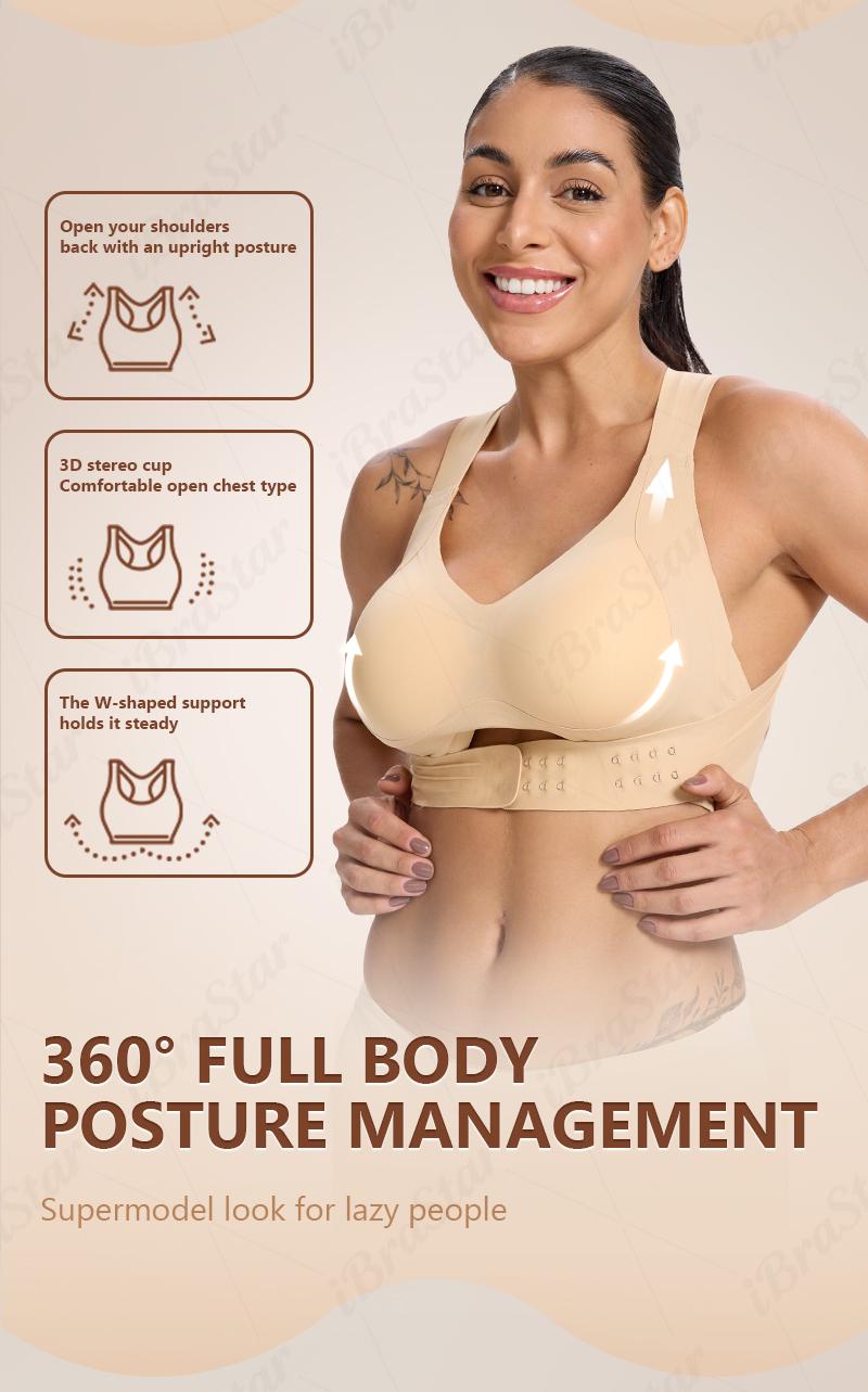 ăPostural correctionăWomenâs Beige Wireless Bra, Soft Breathable Non-removable Moulded Cups, Yoga Fitness Sportswear for Gym & Daily Training ăPostural correctionăWomenâs Beige Wireless Bra, Soft Breathable Non-removable Moulded Cups, Yoga Fitness Sportswear for Gym & Daily Training