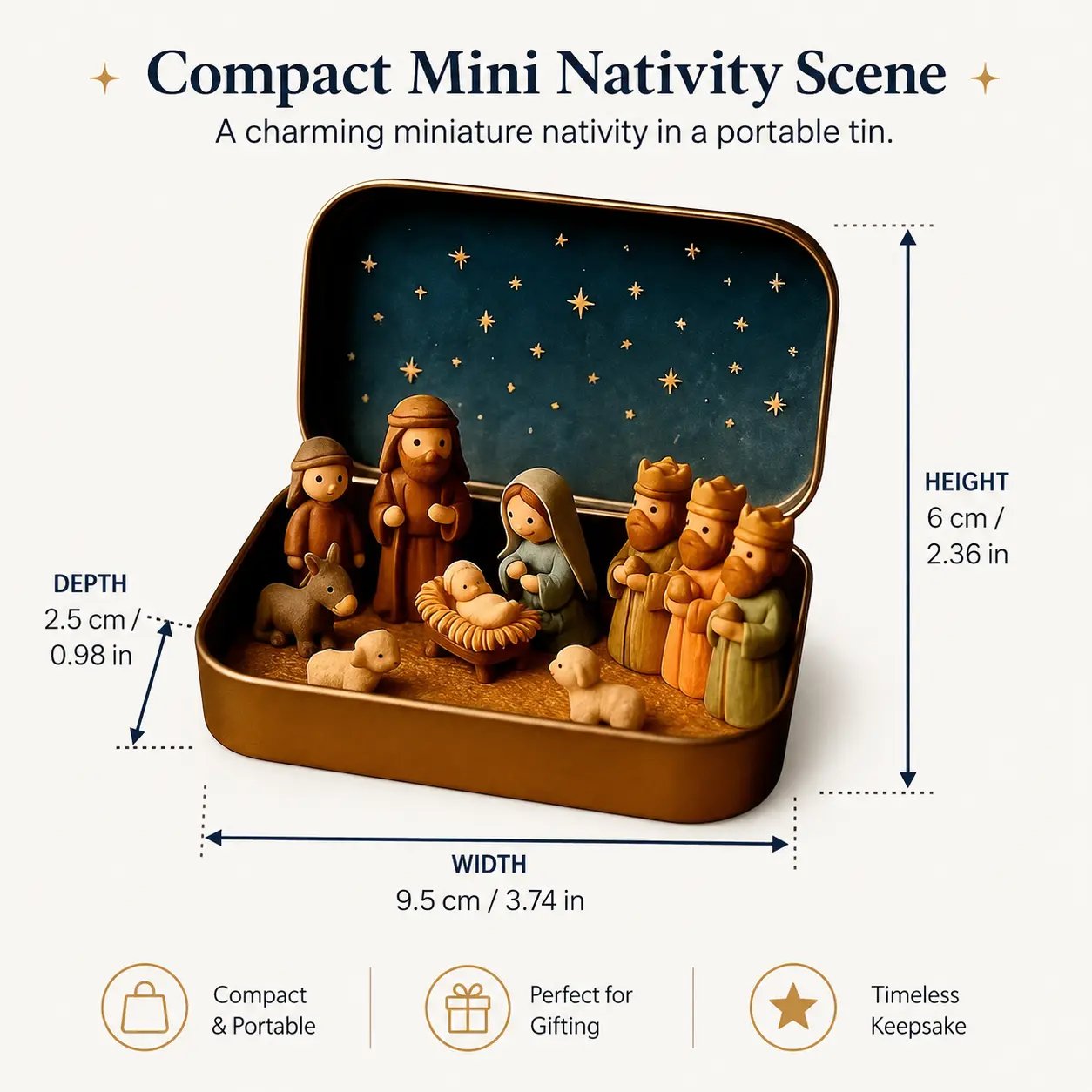 Pocket-sized Nativity keepsake