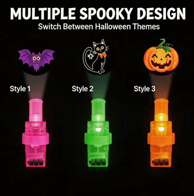 Multiple Halloween projection patterns