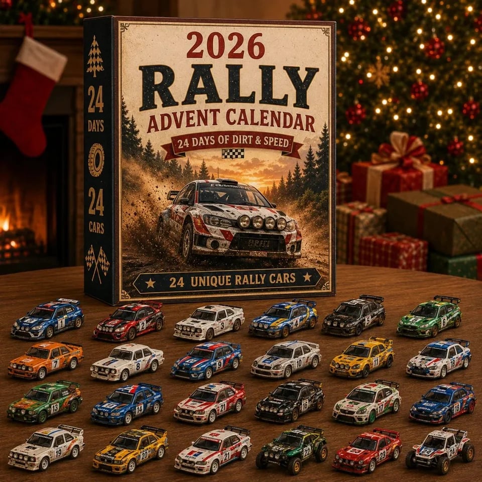 Rally Advent Calendar displayed in a bright Christmas home