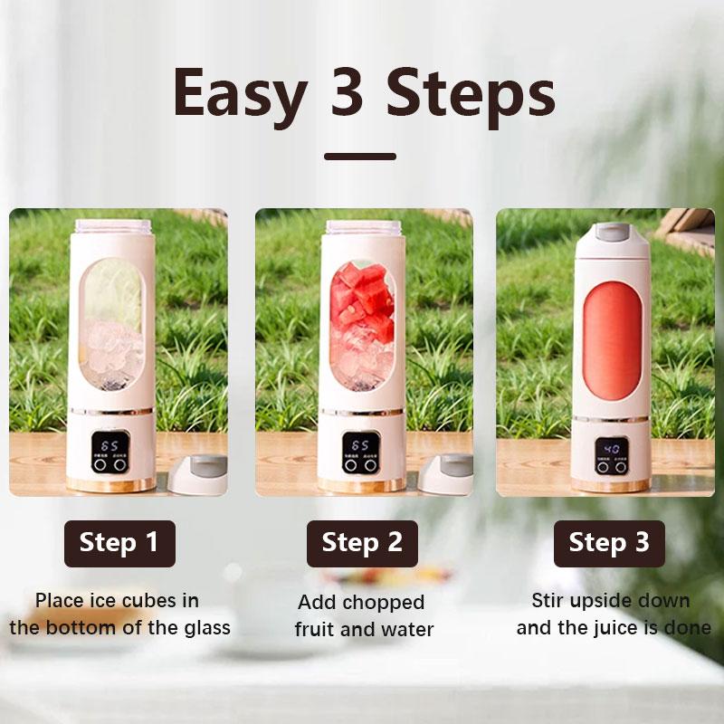 Product Introduction of TikTok Portable Blender for Smoothies and Liquids, Compact Juicer & Blender, USB Rechargeable, Diet-Friendly, Ideal for Home Kitchen Appliances home furniture. Random color 9