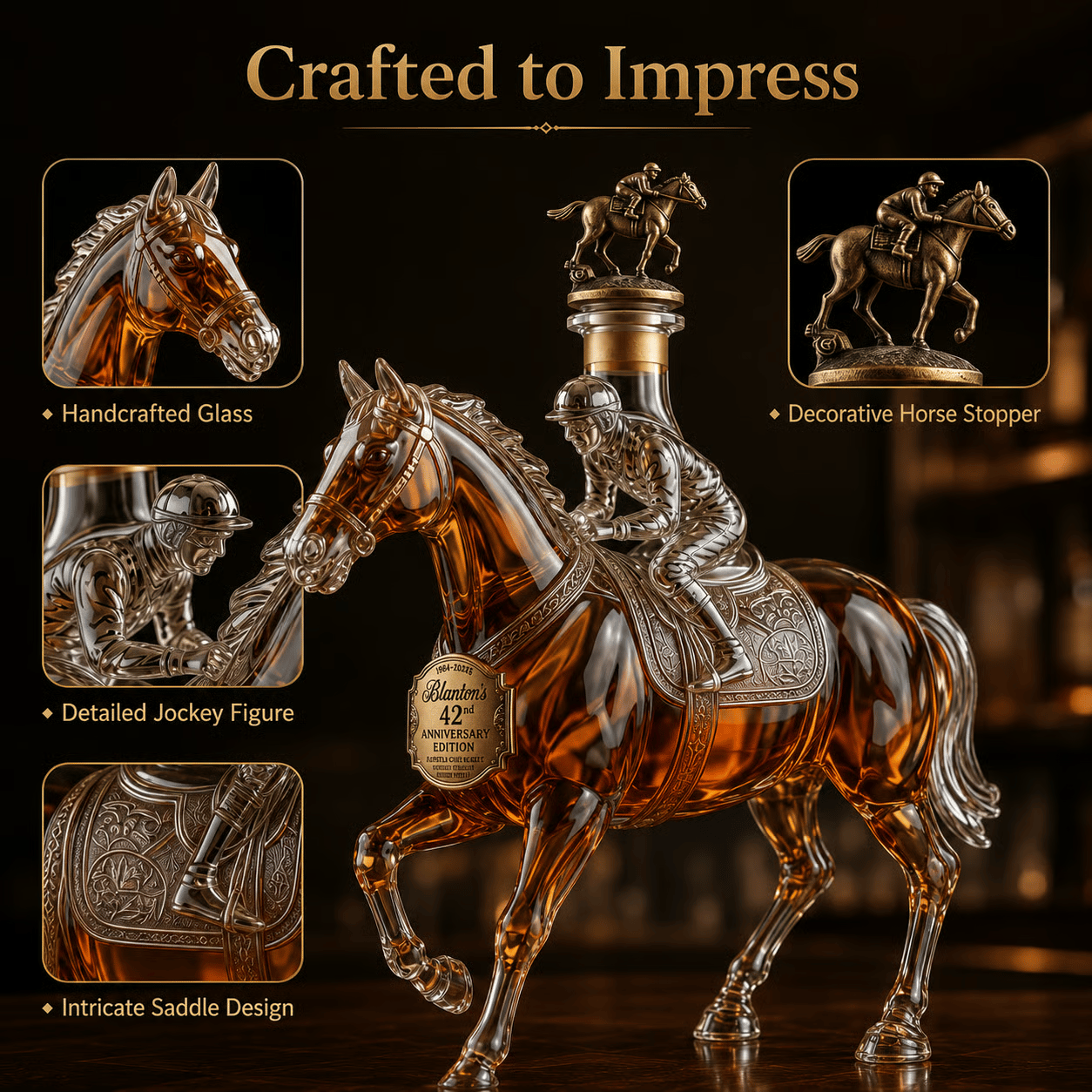Lunopick-Blanton 42nd Anniversary Limited Edition Bourbon Whiskey