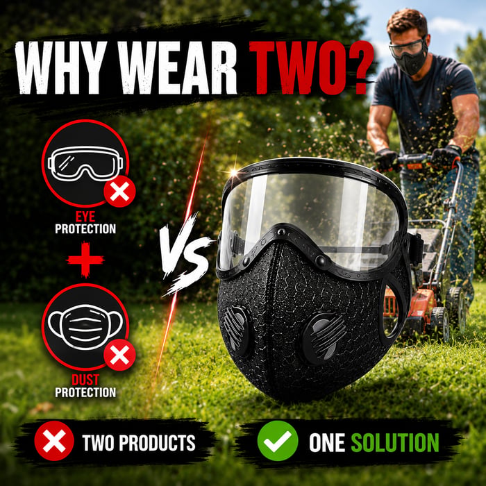 Reusable Carbon Filter Dust Mask – Built for Active Lifestyles