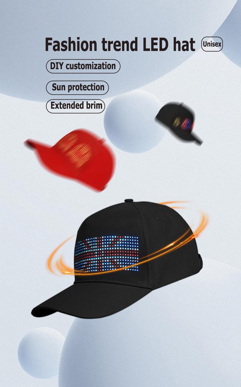 Visor de LED para chapéu 2