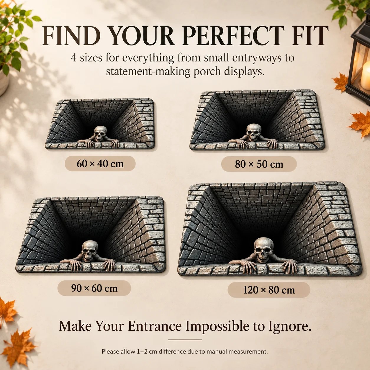 Easy setup Halloween floor mat Easy setup Halloween floor mat