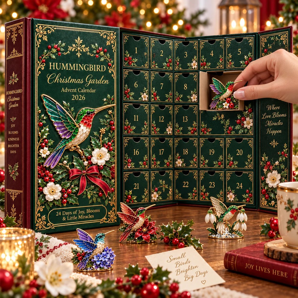 24 day hummingbird garden Advent calendar