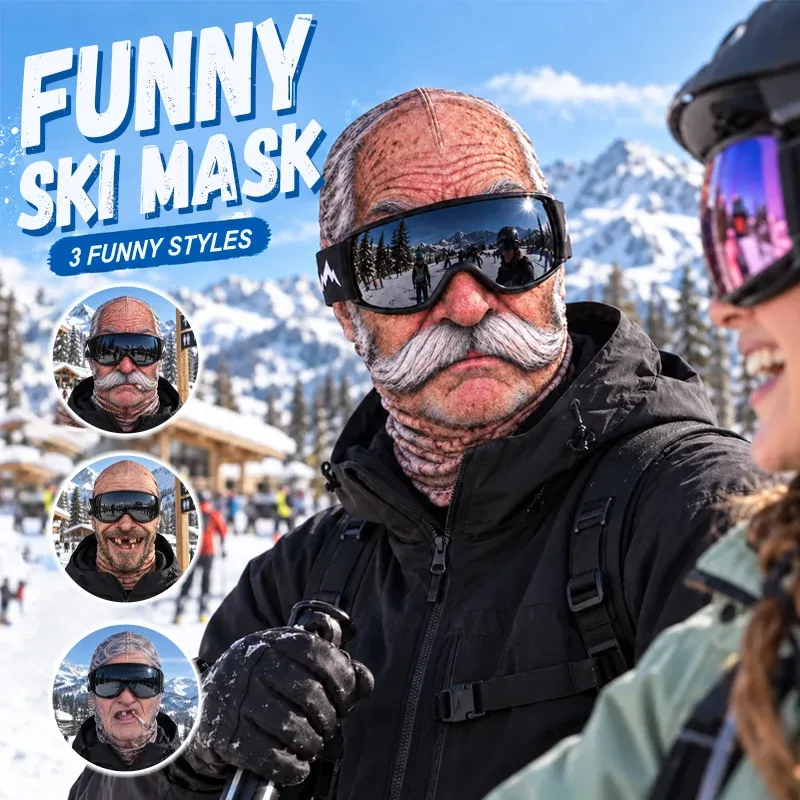 Funny Realistic Face Ski Mask - Main Image