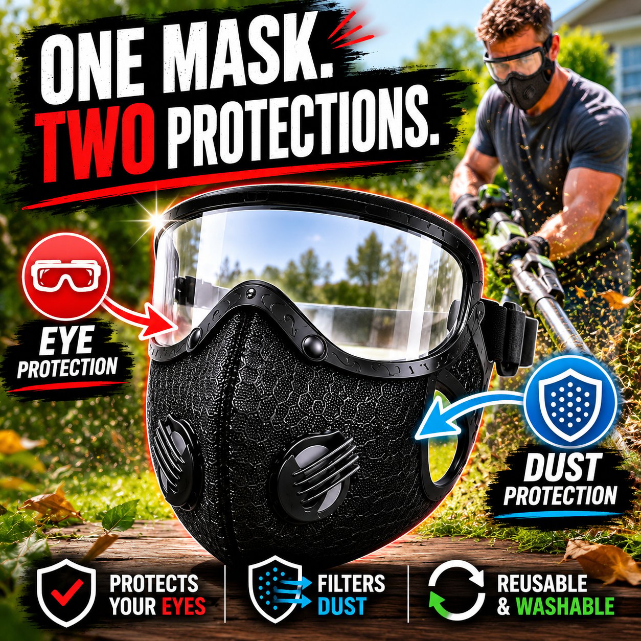 Reusable Carbon Filter Dust Mask