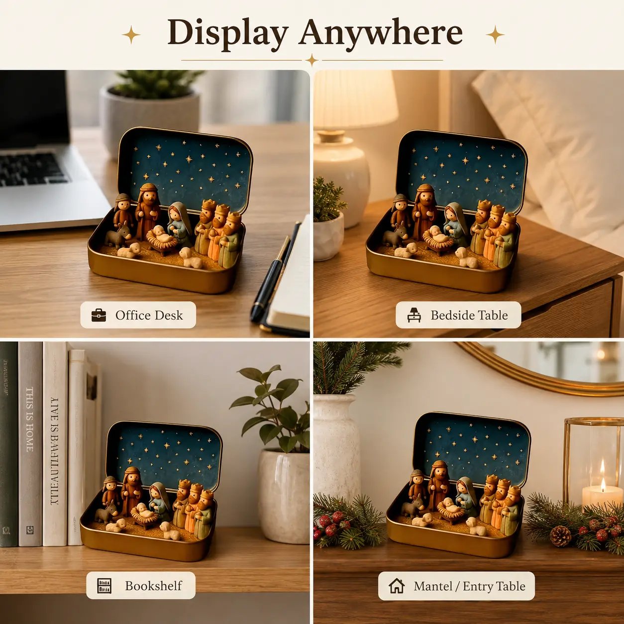 Mini Nativity display